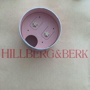 Mini pavé star stud earrings